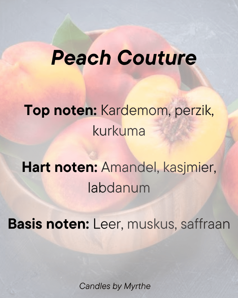 Peach Couture Candle - Candles by Myrthe
