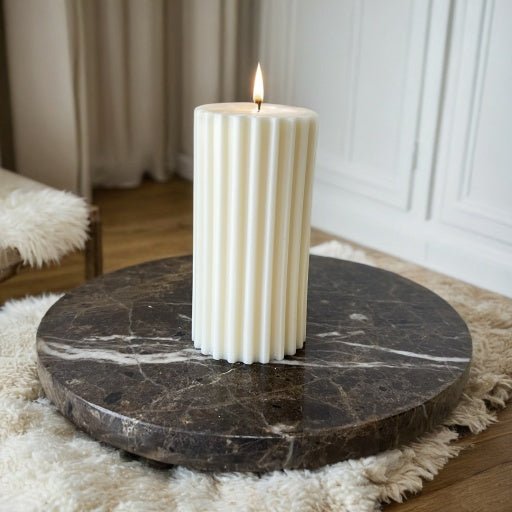 Rippled Serenity Candles - Candles by Myrthe