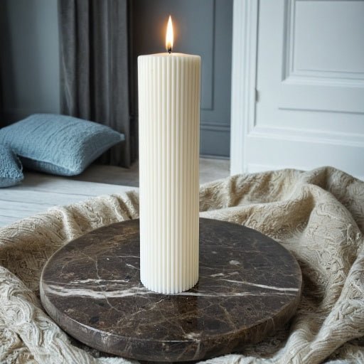 Rippled Serenity Candles - Candles by Myrthe