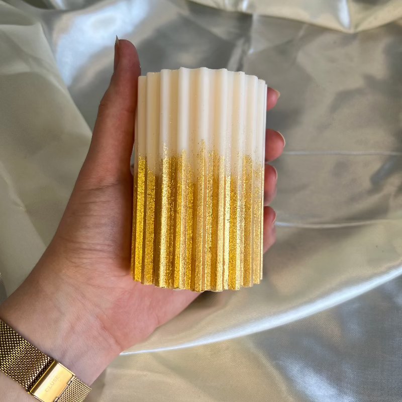 Eco-vriendelijke sojawaskaars met een lange brandduur en luxe uitstraling, ideaal als cadeau.