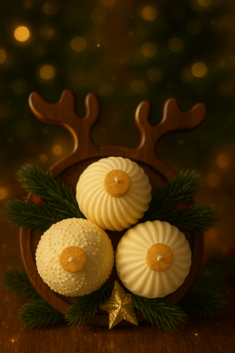 Reindeer Christmas Glow Plateau - Candles by Myrthe