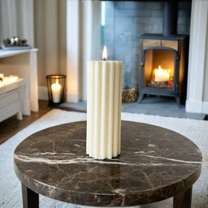 Rippled Serenity Candles - Candles by Myrthe
